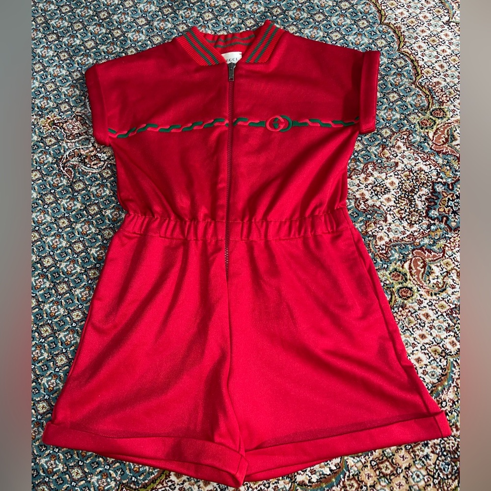 Gucci Vibrant Red Kids Jumper / Romper